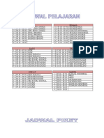 Jadwal Pelajaran