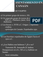 Éxodo y Asentamiento en Canaán