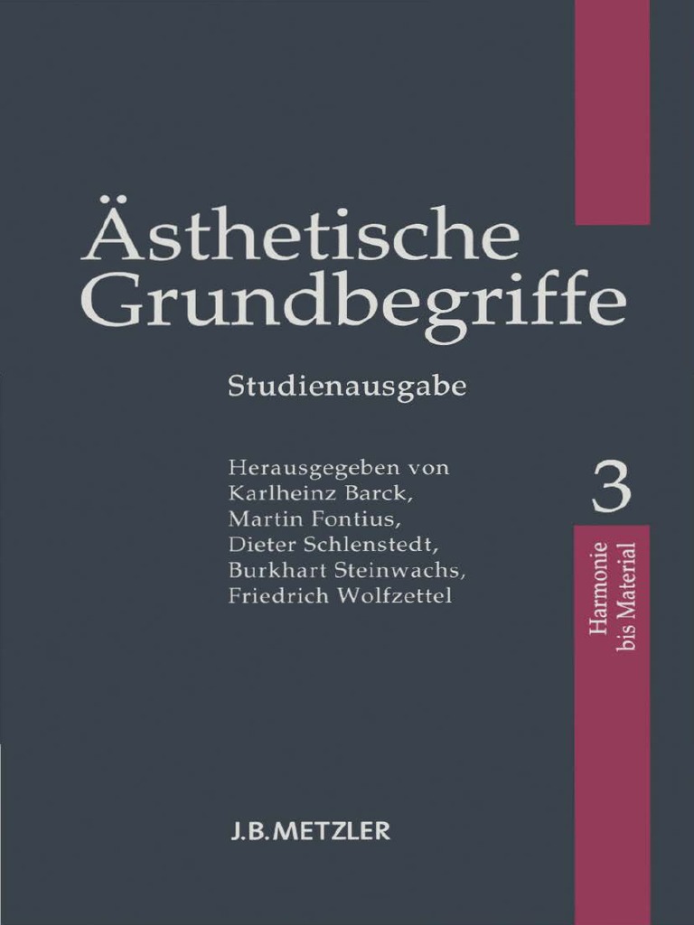 Karlheinz Barck Asthetische Grundbegriffe 3 Pdf