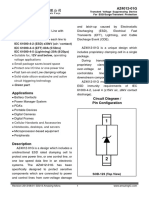 IEC 61000-4-2 (ESD) 30kV (Air / Contact) IEC 61000-4-4 (EFT) 80A (5/50ns) IEC 61000-4-5 (Lightning) 20A (8/20 S)