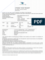 Garuda Indonesia Electronic Ticket and Itinerary Receipt