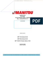 Manual Manipuladores Telescopicos Mt732 Mt932 Ee3 Mt1030s t5e3 Manitou Seguridad Mantenimiento