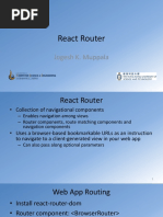 React Router: Jogesh K. Muppala