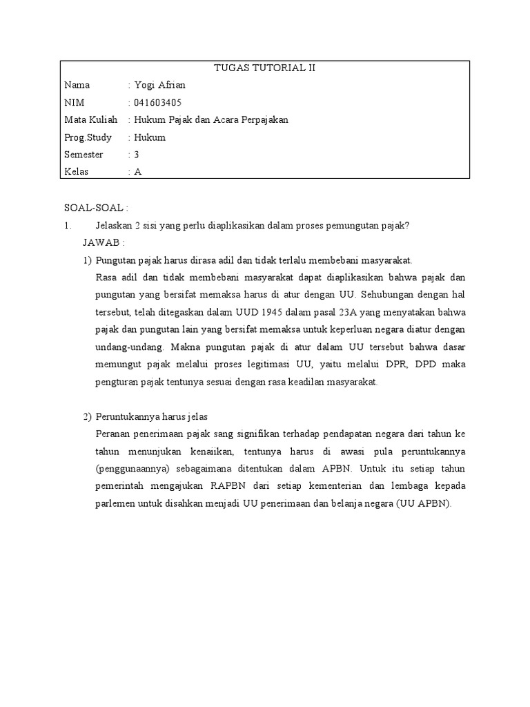 Tugas Tutorial Ii Kup | PDF