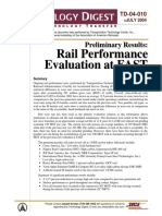 TTCI - Rail Performance Evaluation at FAST (2004)