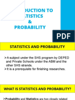 Introduction To Statistics & Probability