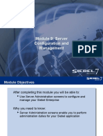 Module 9: Server Configuration and Management