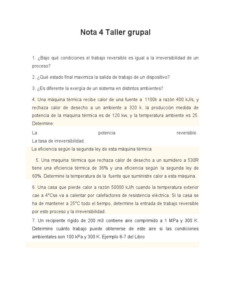 Nota 4 Tercer Examen | PDF