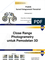 Praktik Survei Fotogrametri Terestrial: Pertemuan Ke-5