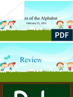 Letters of The Alphabet: February 21, 2021