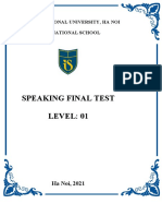 Speaking Test - LV01