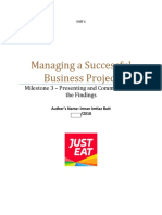 Managing A Successful Business Project J