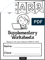 (Sjk) Year 3 Supplementary Worksheets