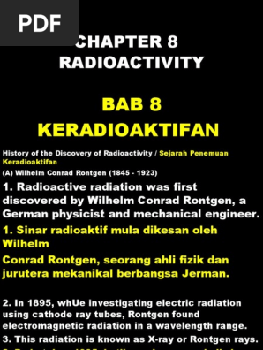 Chapter 8 Radioactivity Pdf