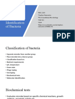 Lab 2 - Biochemical Identification of Unknown Bacteria