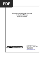 Programmable Muffle Furnace Instruction Manual 650-750 Series