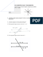 Ejercicios de Geometría Plana y Trigonometría