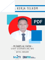 Mitrakerjatelkom: - M.Faris Al Fatih