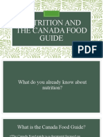 Nutrition and The Canada Food Guide
