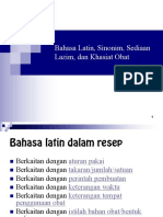 Bahasa Latin Dan Sinonim