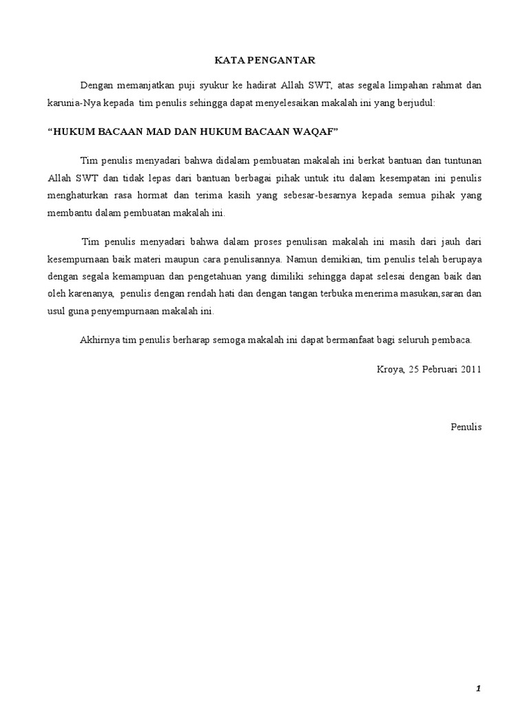 Contoh Makalah Pendidikan Agama Islam