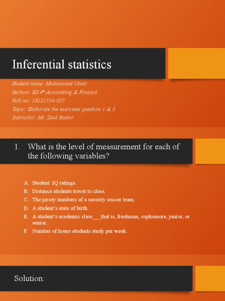 Levels of Measurement in Statistics | PDF | Level Of Measurement ...