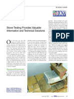 Stone Testing Provides Valuable Information and Technical Solutions