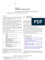 ASTM C 840 - Standard Specification for Application and Finishing of Gypsum Board