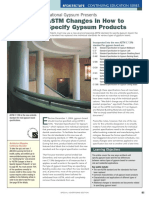 ASTM Changes on How to Specify Gypsum Products