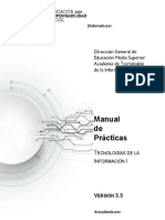 Tecnologías de Informacion I - Manual de Practicas v3.3