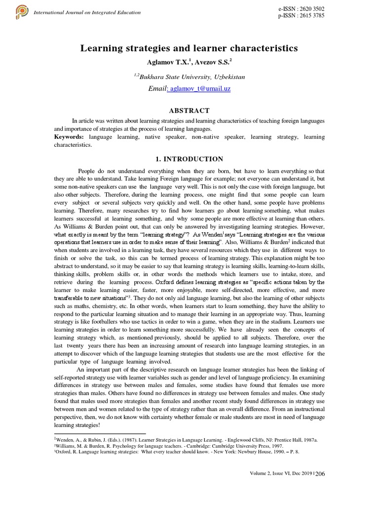 Learning Strategies in Language Acquisition | PDF | Second Language ...