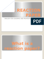Writing a Reaction Paper: A Step-by-Step Guide