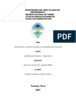 Trabajo de Gerencia de Ventas y Publicidad Ventas en El Contexto Global Latinoamericano Analisis