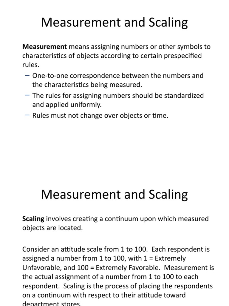 Types of Measurement Scales Explained | PDF | Level Of Measurement ...