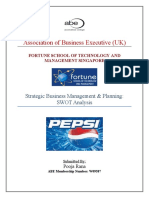 Association of Business Executive (UK) : Strategic Business Management & Planning: SWOT Analysis