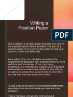 Position Paper