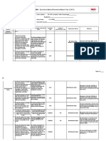 DIN ISO 14001 - Corrective Action Preventive Action Plan (CAPA)