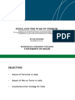 India and The War On Terror: University of Delhi