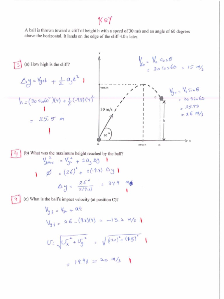 Midterm Solutions Marked | PDF | Tension (Physics) | Force