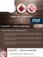 Colorful Donuts On The Plate PowerPoint Templates Widescreen