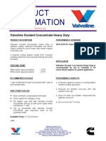 Product Information: Valvoline Koolant Concentrate Heavy Duty