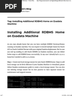 Installing Additional RDBMS Home On Exadata Machine - Umair Mansoob's Blog