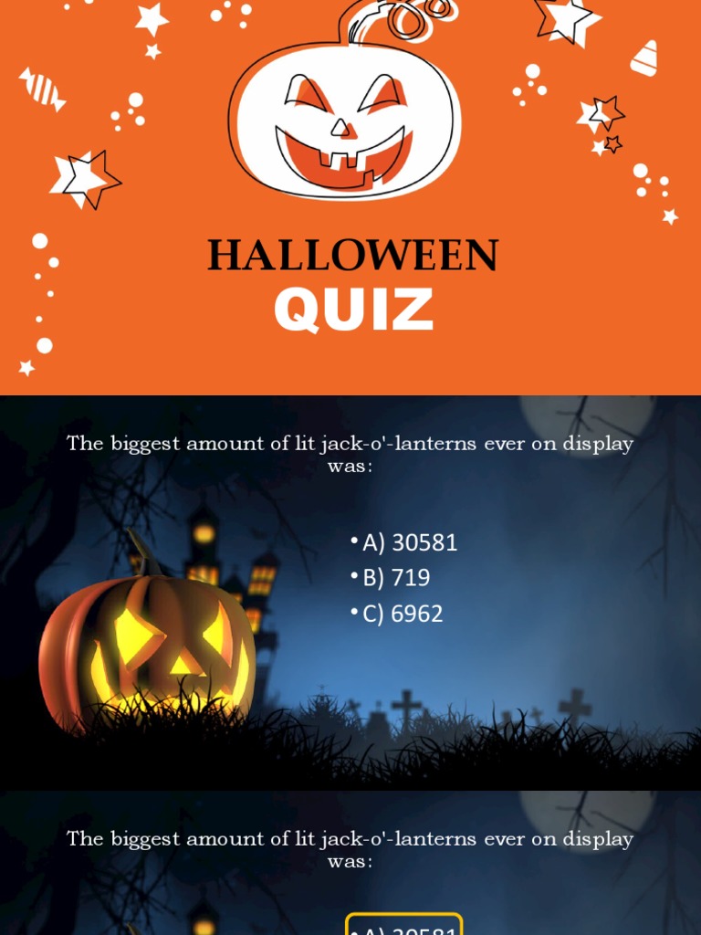 Halloween Trivia Quiz Questions | PDF | Halloween | Trick Or Treating