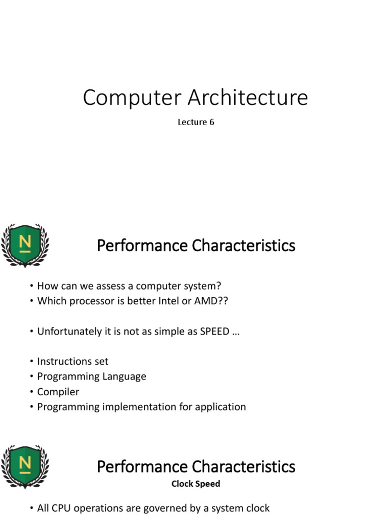 Analyzing Computer Performance Instruction Execution Rates, Clock