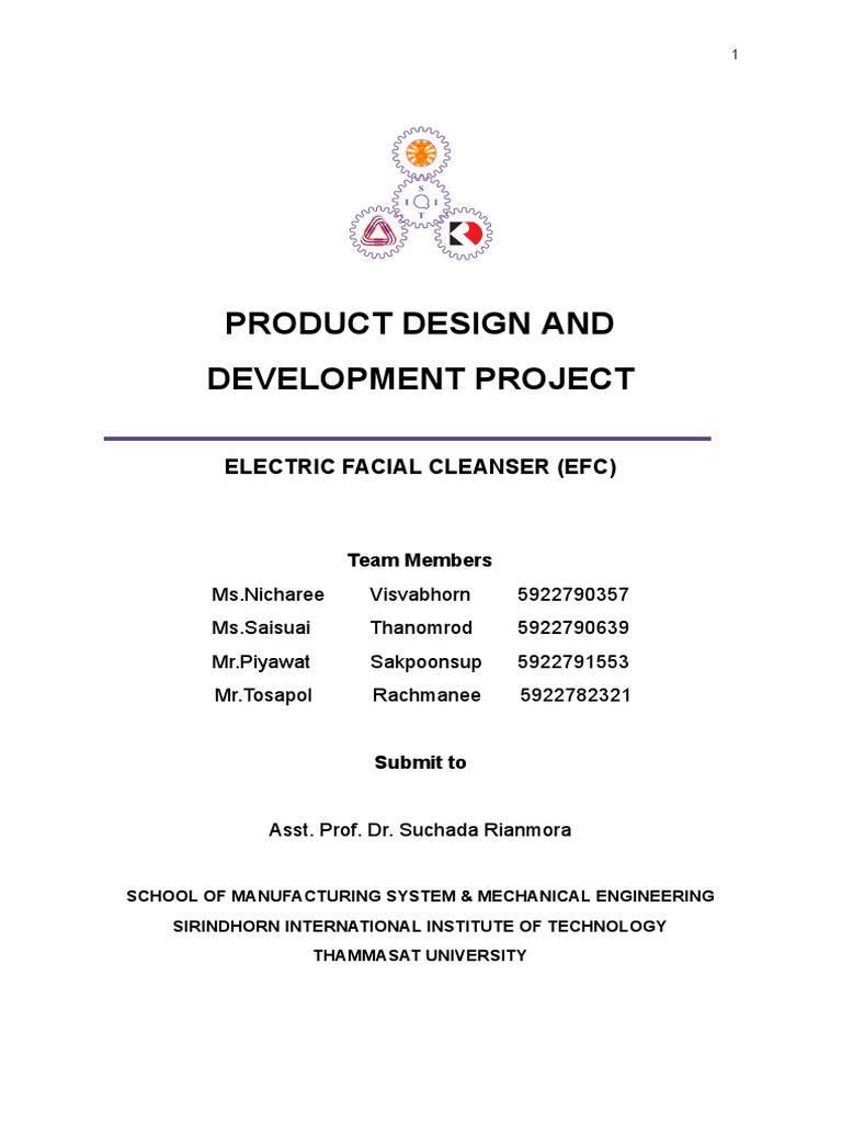 Electric Facial Cleanser Design Project | PDF | Strength Of Materials ...