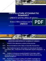 Towards A Code of Conduct For Scientists?: - UNESCO and The Ethics of Science