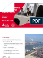 Online Programme Port & Terminal Management: Welcome Back