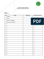 Daftar Hadir Peserta