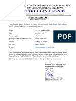 Surat Keterangan: Nomor: 109/UN24.6.2/EP/2021