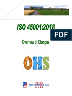 ISO 45001:2018 ISO 45001:2018 ISO 45001:2018 ISO 45001:2018: Overview of Changes